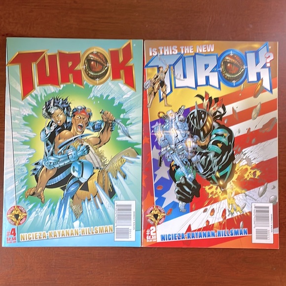 Acclaim Comics TUROK 1998 #2 & #4 - Picture 1 of 5